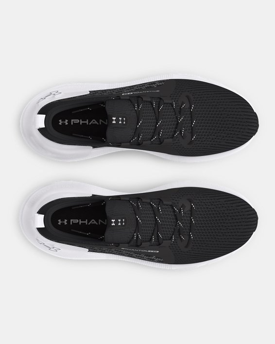 Unisex UA HOVR™ Phantom 3 SE Reflect Running Shoes, Black, pdpMainDesktop image number 2